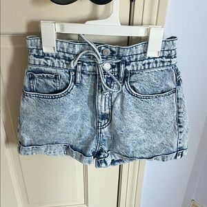 PacSun Light Blue High Waist Denim Shorts